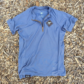 Runyon Mens American Made In USA Classic Cycling Jersey - Steel Grey