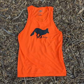 Runyon Men's Neon Orange Logo Fitness Training Tank Made In USA