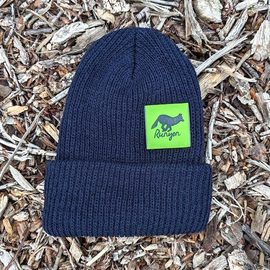 Runyon Navy Neon Reflective Knit Beanie Made In USA | Runyon Canyon Apparel