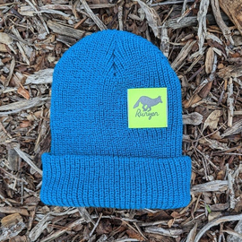 Runyon Reflective Aqua Neon Knit Beanie Made In USA | Runyon Canyon Apparel