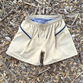 Runyon Unisex TrailStash 5" Gravel Short - Sand Dune (Khaki) Made In USA