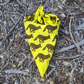 Runyon Bright Yellow American Made In USA Bandana