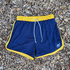 Runyon Navy Gold 4" Ranger Retro Running Short American Made In USA Track Workout Gym Yoga Fitness Short American Made In USA