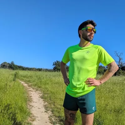Retro Ranger 4" Forest Green Performance Running Short -- great for running, track, workouts, gym, strength training, yoga, fitness.  American Made In USA.