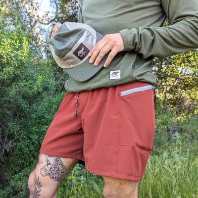 Runyon Olive Green Rad Reflective Camp Hat -- Trail Running, Hiking, Workout 5-Panel Hat Made In USA