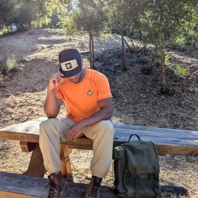 Runyon Brown Rad Reflective Camp Hat - American Made In The USA - Trail Running, Hiking, Working Out