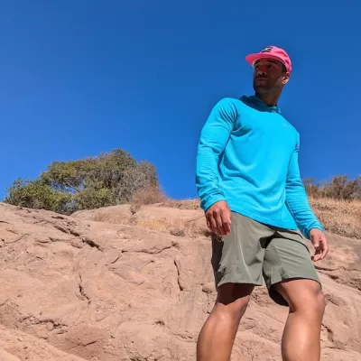 Runyon Men's 9" TrailStash Olive Green Gravel Short for Cycling, Trail Running, Hiking, Fitness Outdoors American Made In USA