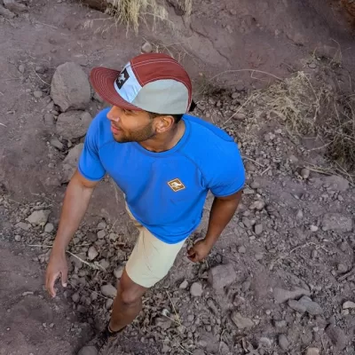 Men's Royal Blue CozyLite Shirt for Trail Running, Hiking and the Outdoors -- American Made In The USA