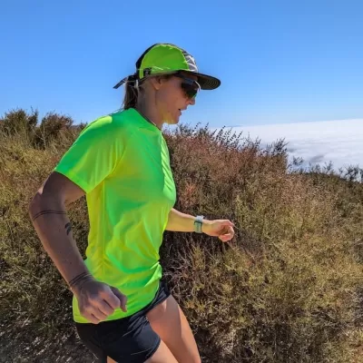 Runyon Black & Neon Yellow Rad Reflective Camp Hat -- Trail Running, Hiking, Workout 5-Panel Hat Made In USA