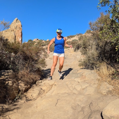 Women's Unisex Sand Khaki 4" Running Short with Built-In Liner - Runyon Retro Ranger - Made In USA