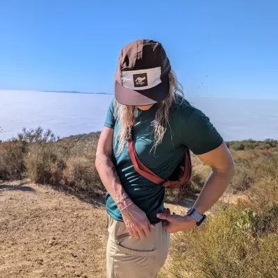 Runyon Brown Rad Reflective Camp Hat - American Made In The USA - Trail Running, Hiking, Workouts, Outdoors