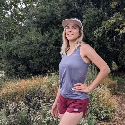 Women's Steel Grey moisture wicking tank tops for running, gym workouts, outdoors.  American Made In The USA