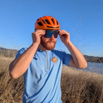 Runyon Baby Blue (Light Blue) Gravel Cycling Jersey - Road, Gravel, Mountain Biking. Made In USA