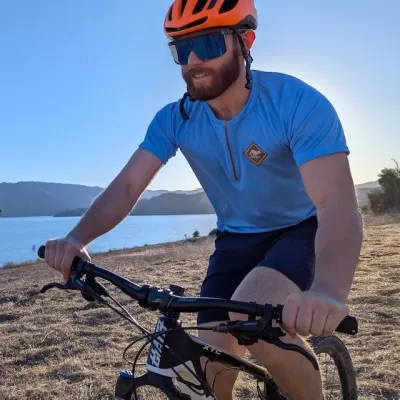 Runyon Baby Blue (Light Blue) Gravel Cycling Jersey - Road, Gravel, Mountain Biking. Made In USA