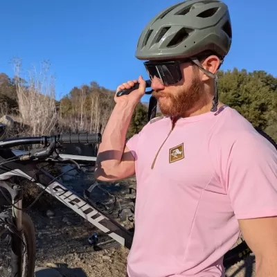 Runyon Baby Pink Gravel Cycling Jersey - Road, Gravel, Mountain Biking. Made In USA