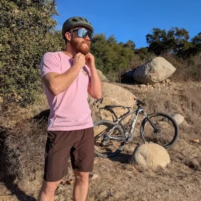 Runyon Baby Pink Gravel Cycling Jersey - Road, Gravel, Mountain Biking. Made In USA