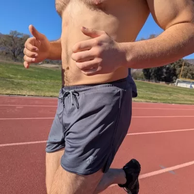 Retro Ranger 4" Graphite Charcoal Performance Running Short -- great for running, track, workouts, gym, strength training, yoga, fitness.  American Made In USA.