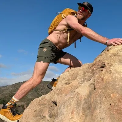 Runyon Scoutster Men's 5" Olive Green Trail Running, Hiking, Adventure Short - American Made In USA