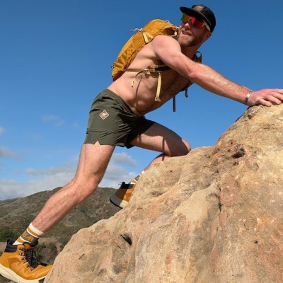 Runyon Scoutster Men's 5" Olive Green Trail Running, Hiking, Adventure Short - American Made In USA