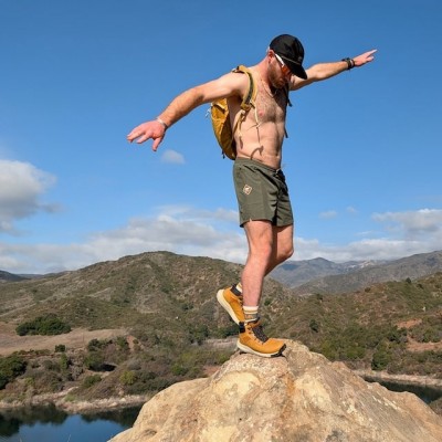 Runyon Scoutster Men's 5" Olive Green Trail Running, Hiking, Adventure Short - American Made In USA