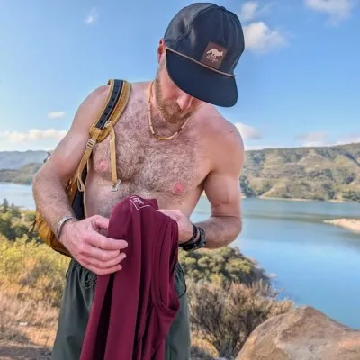 Runyon Men's Maroon Tech Trail Tank - Muscle Workout Tank Top, Made In USA | Runyon Canyon Apparel