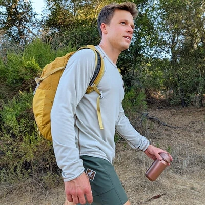 Runyon Mens CozyTech Sand Long Sleeve Performance Camp Shirts - American Made In USA Outdoor Hiking Apparel