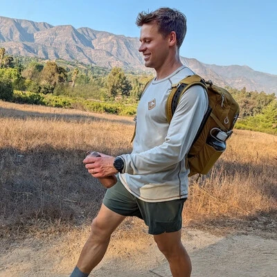 Runyon Mens CozyTech Sand Long Sleeve Performance Camp Shirts - American Made In USA Outdoor Hiking Apparel