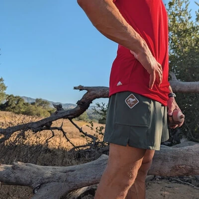 Runyon Mens American Made In USA Red Performance Running Shirt