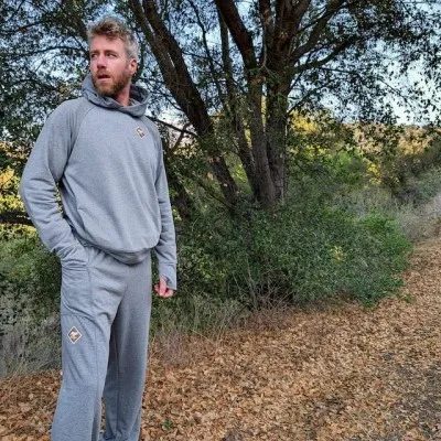 Men's Made In USA Sweatpant Joggers -  Heather Grey - French Terry Cotton Blend Sweatpants - Runyon Canyon Apparel