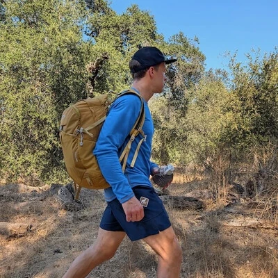 Runyon Mens CozyLite Royal Blue Long Sleeve Performance Camp Shirts - American Made In USA Outdoor Hiking Apparel