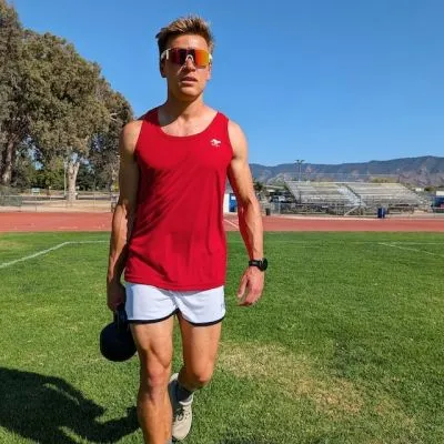 Retro Ranger 4" White + BlackPerformance Running Short -- great for running, track, workouts, gym, strength training, yoga, fitness.  American Made In USA.