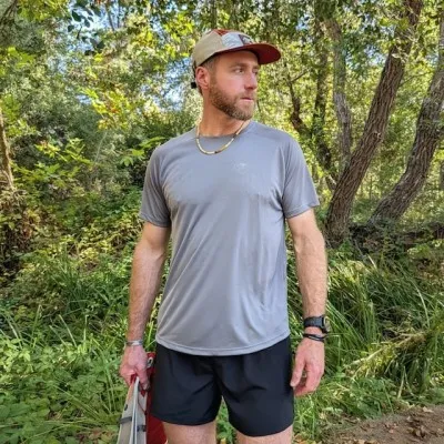 Runyon Mens American Made In USA Steel Grey Performance Running Shirt