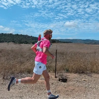 Runyon Mens American Made In USA Hot Pink Performance Running Shirt