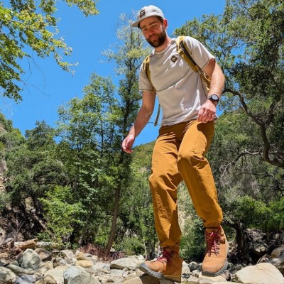 Men's Made In USA 100% Cotton Shirts for Hiking, Trail Running, Working Out -- Silver Grey