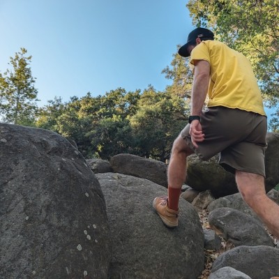 Men's Made In USA 100% Cotton Shirts for Hiking, Trail Running, Working Out -- Golden Yellow