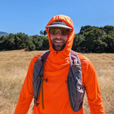 Made In USA Sun Hoodie Shirts Lightweight Moisture Wicking - Watch Windows, Inside Hidden Hand Pockets, Thumbholes, Mini Drawcords, UPF Protection, Moisture Wicking, Lightweight Performance Long Sleeve Sun Shirts, Running, Hiking, Cycling, Working Out - Neon Safety Hunter Orange Fluorescent