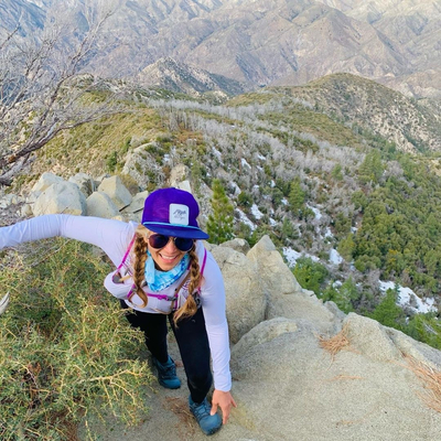 Runyon American Made Purple Trucker Hat Running Hiking Outdoor Fitness