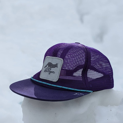 Runyon American Made Purple Trucker Hat Running Hiking Outdoor Fitness