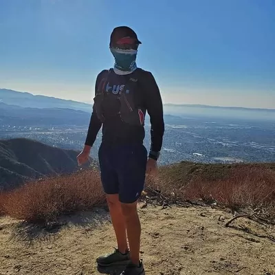 Runyon American Made In USA Mens Running Apparel Star USA Long Sleeve Black Training Shirt