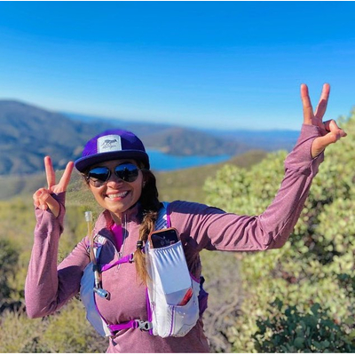 Runyon American Made In USA Trucker Hats Purple Mesh Ultra Running Trails Hiking Outdoor Fitness Apparel