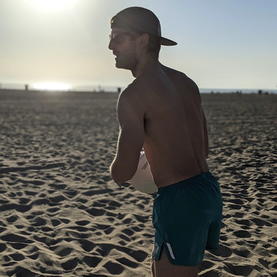 Runyon Mens American Made In USA Teal All Sex 3" Classic Running Short - Great for Beach Workouts & Volleyball