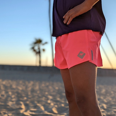 Runyon Men's American Made In USA Hot Pink Fitness Short 3" Classic, great for muscle beach workouts