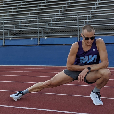 Runyon American Made In USA Men's Running Apparel - RUN Series Purple Training Tank