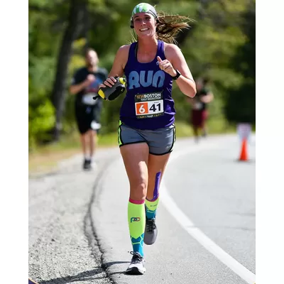 Runyon American Made In USA Women's Running Apparel Purple Performance Fitness Tank Top