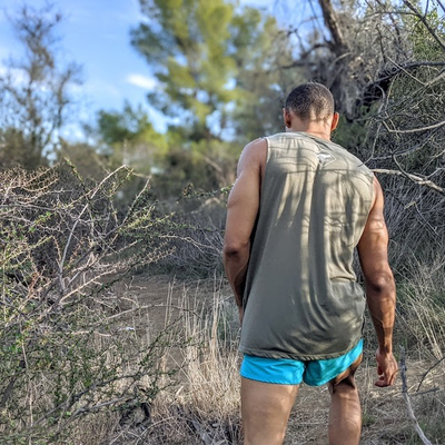 Runyon Mens American Made In USA Teal All Sex 3" Classic Running Short - Trail Running Outdoor Fitness