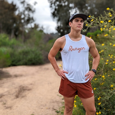 Runyon American Mens Made In USA Performance Running Shorts 3" Rust