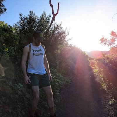 Runyon Forest Green TrailStash 5" Gravel Short - Trail Running, Hiking, Cycling, Fitness, Outdoors Made In USA
