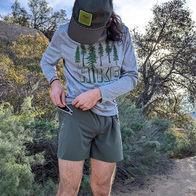 Runyon Men's Hike Long Sleeve Performance Short Made In USA