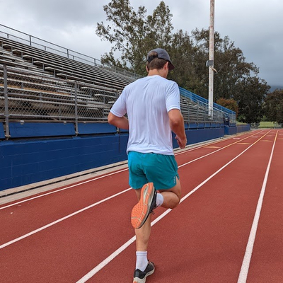 Runyon Mens American Made In USA Running Shorts 3" Teal Performance Sportswear