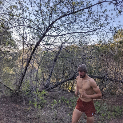 Mens Made In USA Rust Running Shorts